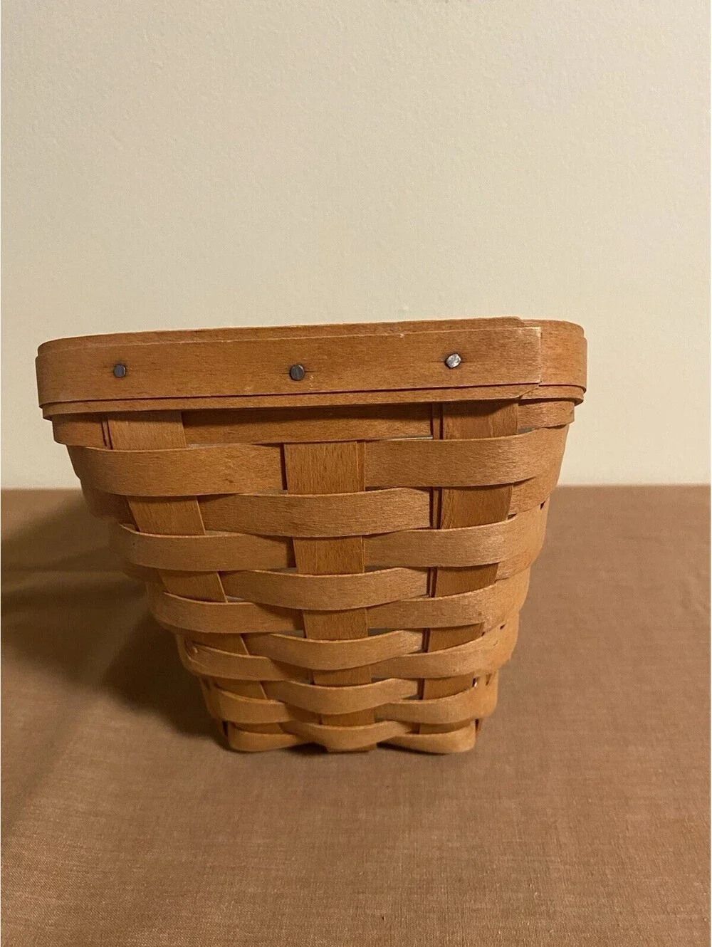 Longaberger 1993 Holiday Sleigh Vegetable Basket & Protector, Size Med